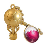 32 Countries Football Match Flag Keychain Pendant Soccer Game Key Ring