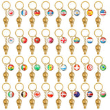 32 Countries Football Match Flag Keychain Pendant Soccer Game Key Ring