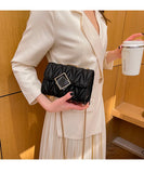 Small PU Leather Crossbody Bags For Women Chain Shoulder Envelope Clutch Purse