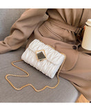 Small PU Leather Crossbody Bags For Women Chain Shoulder Envelope Clutch Purse