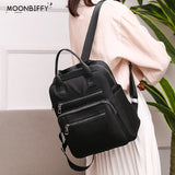 Waterproof Women's Shoulder Bags Backpack Female Large Capacity Rucksack Purse
