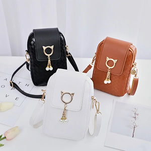 Mini PU Shoulder Messenger Bag for Women