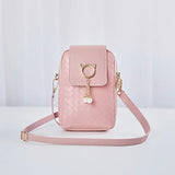 Women's Mini Shoulder Messenger Bag with Key Case