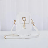 Women's Mini Shoulder Messenger Bag with Key Case