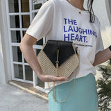 Summer Beach Straw Bags For Women Woven Shoulder Crossbody Bag