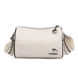 Stone Pattern Cow Leather Shoulder Bag for Women