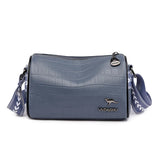 Stone Pattern Cow Leather Shoulder Bag for Women