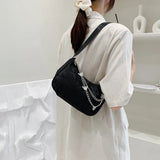 Women Small Chain Shoulder Bag Zipper Mini Purse Handbag