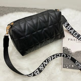 Embroidered Camera Messenger Bag for Women