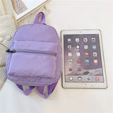 Mini Nylon Women Backpack Small School Rucksack for Teen Girls