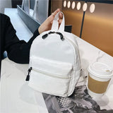Mini Nylon Women Backpack Small School Rucksack for Teen Girls