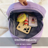 Mini Nylon Women Backpack Small School Rucksack for Teen Girls