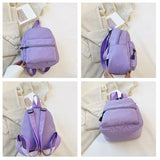 Mini Nylon Women Backpack Small School Rucksack for Teen Girls