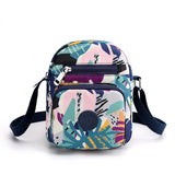 Casual Printed Nylon Messenger Handbag Multi-layer Large Capacity Backpack