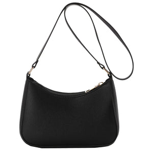 Solid PU Leather Shoulder Underarm Bag Casual Women Handbags