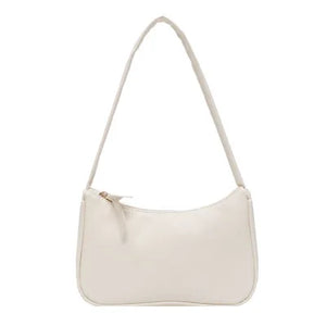 Small Retro Lady Handbag Soft PU Leather Underarm Bag