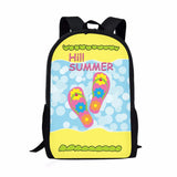 Summer Element Pattern School Bags for Girls Boys Children's Backpack