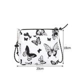 Plaid Butterfly Shoulder Messenger Bag Small Purses Handbag