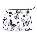 Plaid Butterfly Messenger Bag Small Purse Shopper Handbag