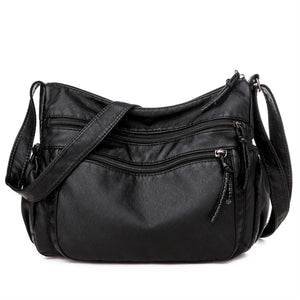 Women Shoulder Bag PU Leather Crossbody Bag Soft Female Messenger Handbag