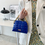 Women's Patent Leather Chain Shoulder Bag