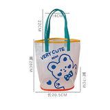 Shoulder Bag for Women Bear Bunny Transparent Waterproof Beach Bags