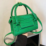 Stone Pattern PU Leather Crossbody Tote Bags for Women Shoulder Bag