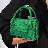 Stone Pattern PU Leather Crossbody Tote Bags for Women Shoulder Bag