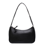 Vintage Solid Handbag Women Subaxillary Underarm Bags Casual Retro Shoulder Tote