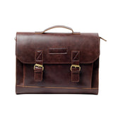 Vintage Crazy Horse Leather Handbag Briefcase