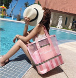 Women's Shoulder Bag & Beach Travel Bag Set