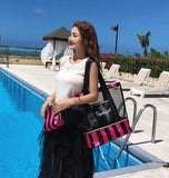Women's Shoulder Bag & Beach Travel Bag Set