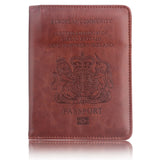 RFID Blocking PU Leather Passport Holder Travel Wallet