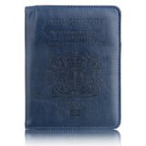 RFID Blocking PU Leather Passport Holder Travel Wallet