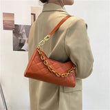 Fashionable Rhombus Chain Bag Women's Shoulder Messenger Bag
