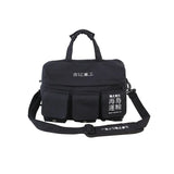 Unisex Hip Hop Canvas Shoulder Bags Large Capacity Tactical Chest Bags
