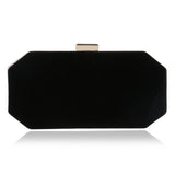 Red Purple Velvet Evening Bag Minimalist Clutch Banquet Bag