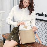Bucket Crossbody Bags Candy Patchwork Ladies Shoulder Bag Messenger