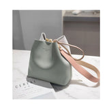 Bucket Crossbody Bags Candy Patchwork Ladies Shoulder Bag Messenger