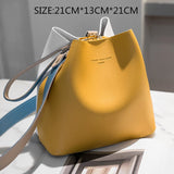 Bucket Crossbody Bags Candy Patchwork Ladies Shoulder Bag Messenger