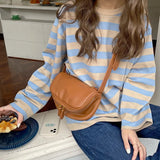 Versatile Women Shoulder Bag Casual Female Pillow Bag High PU Leather Crossbody