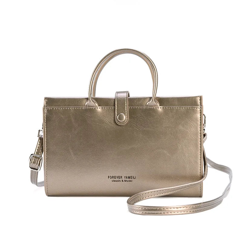 Vintage Mini Flap Phone Purse PU Leather Crossbody Clutch Bag