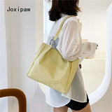 Vintage Solid Large Capacity Handbag for Women Girl Pu Leather Shoulder Bag