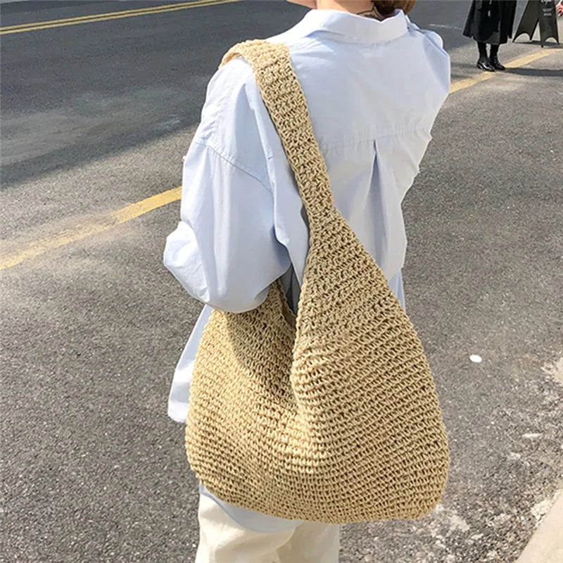 Vintage Bohemian Travel Bag Big Capacity Solid Shopper Beach