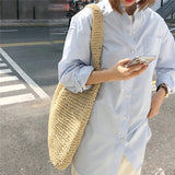 Vintage Bohemian Travel Bag Big Capacity Solid Shopper Beach