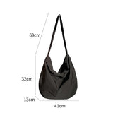 Vintage Women's Shoulder Bag Waterproof Nylon Handbag Casual Large Capacity