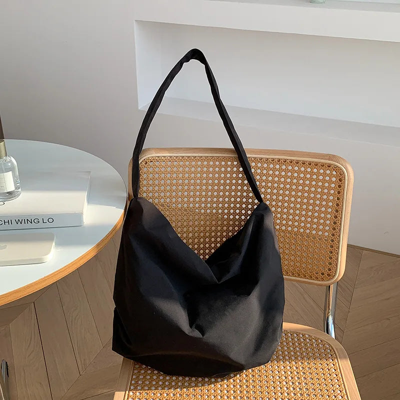 Vintage Women's Shoulder Bag Waterproof Nylon Handbag Casual Large Capacity