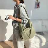 Vintage Women's Shoulder Bag Waterproof Nylon Handbag Casual Large Capacity