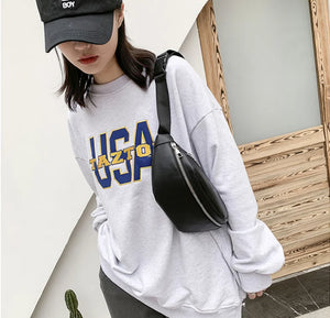 Waist Bag Belt Chest Bag Waist Packs PU Fanny Pack Male Travel