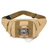 Men's Camouflage Waist Bag Large Capacity Military Fan Cashier Wallet
